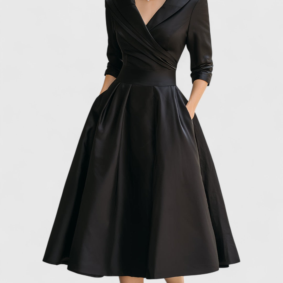 Magdalena - Elegant Midi Klänning