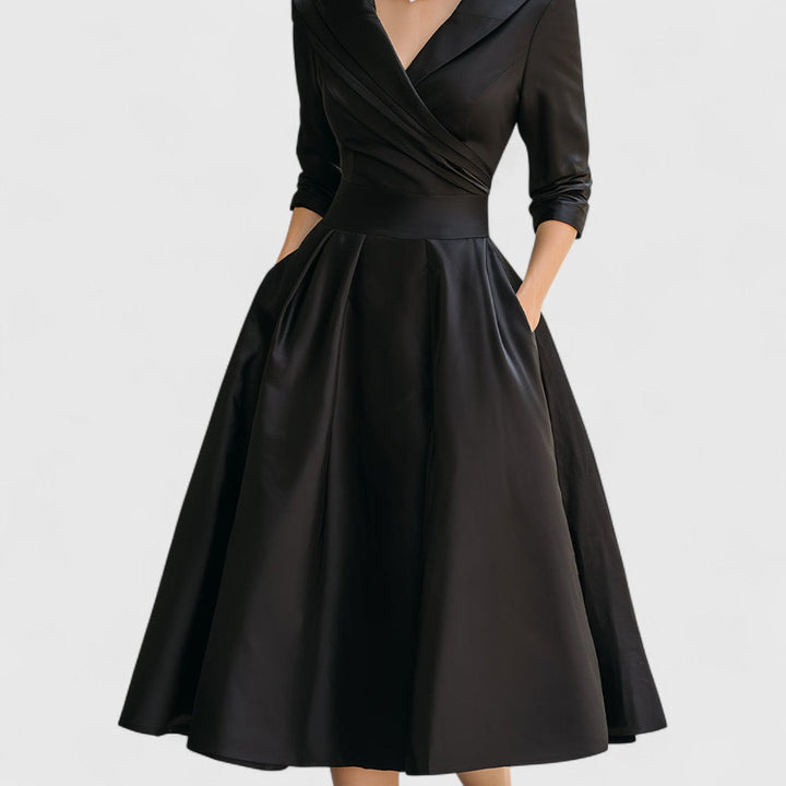 Magdalena - Elegant Midi Klänning
