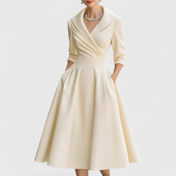 Magdalena - Elegant Midi Klänning