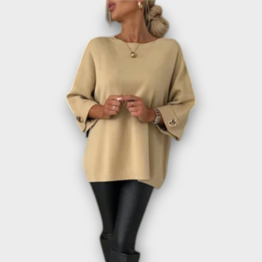 April | Elegant Stickad Blus