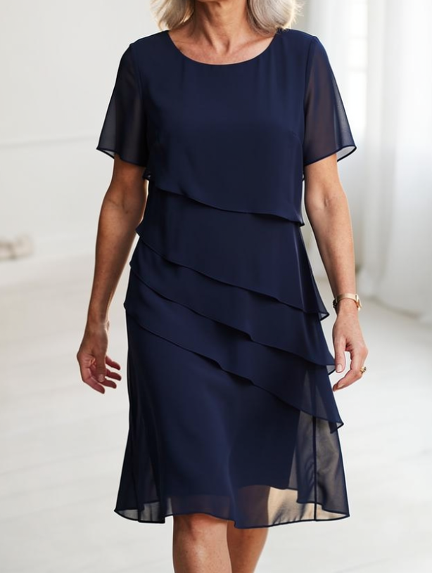 Juliette | Elegant Flödande Volangklänning