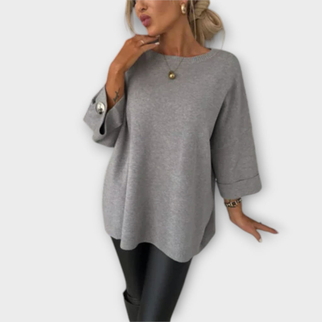 April | Elegant Stickad Blus