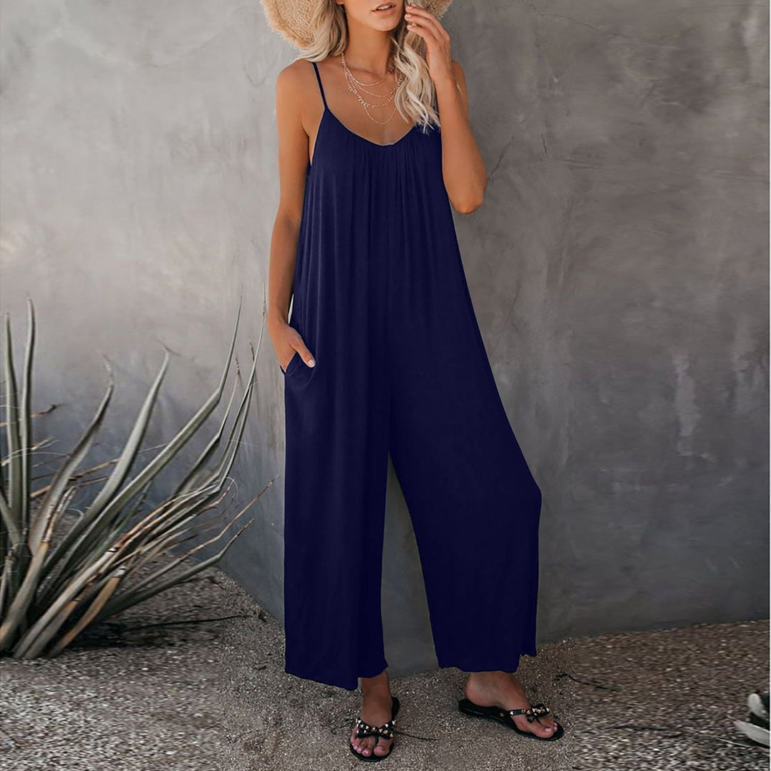 Rio™ | Elegant Flödande Overall med Fickor