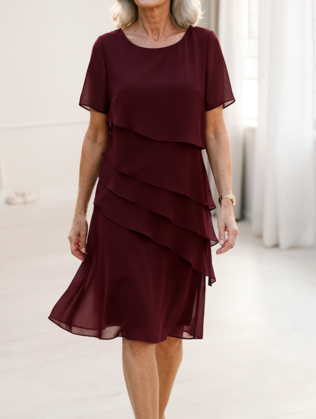 Juliette | Elegant Flödande Volangklänning
