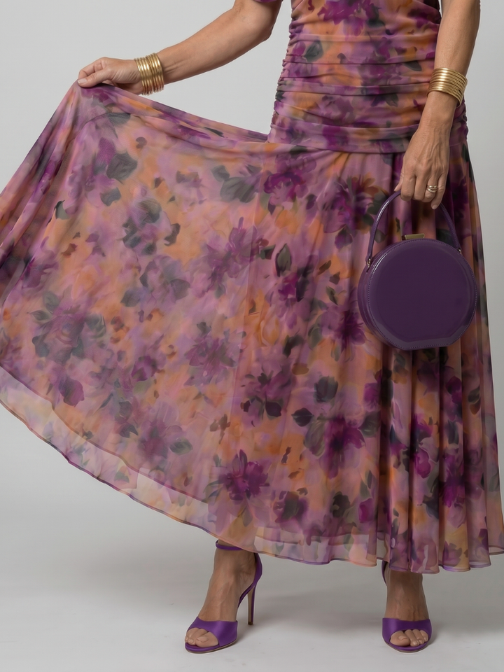 Calen | Off Shoulder Flödande Midiklänning