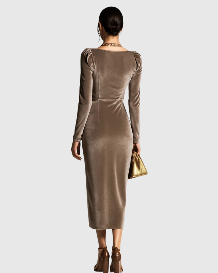 Barbara - Elegant Midi Klänning