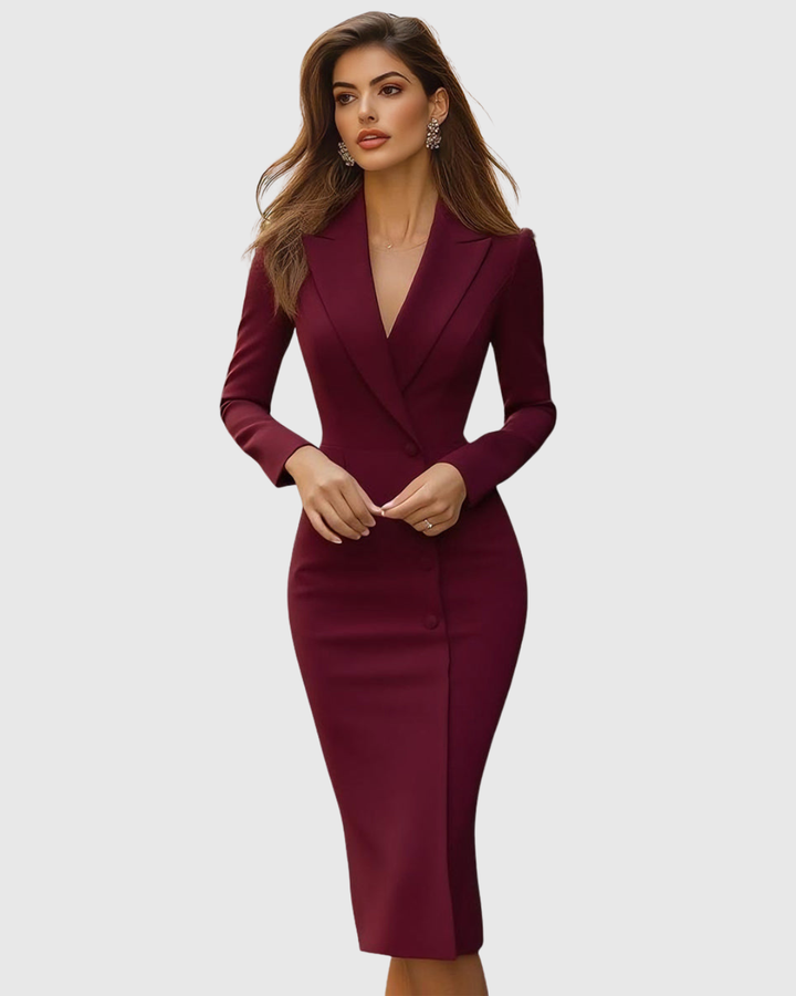 Violetta - Eleganta Midi Klänning