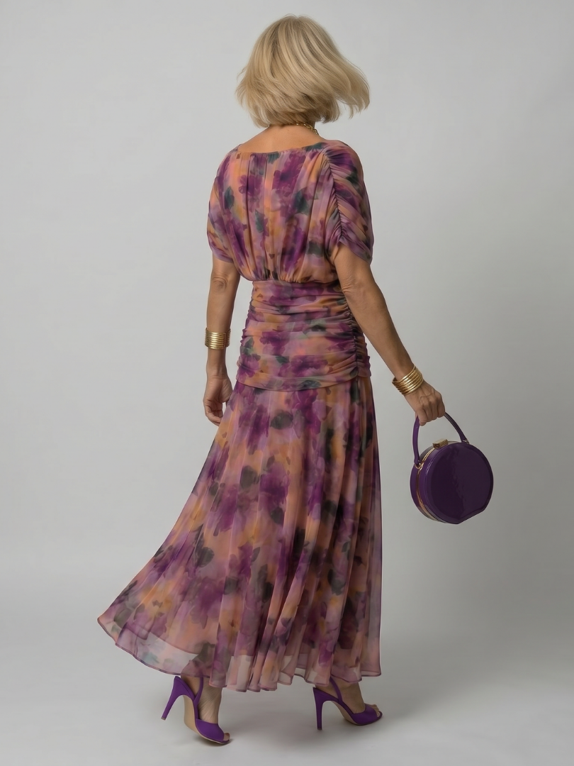 Calen | Off Shoulder Flödande Midiklänning