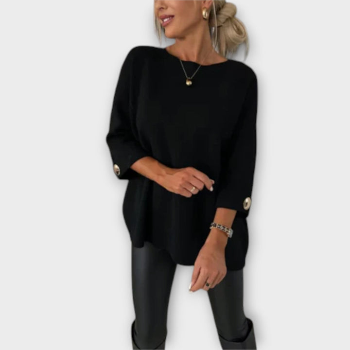April | Elegant Stickad Blus