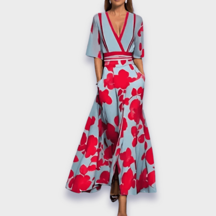 Eliana™ | Elegant Blomster A-Linje Klänning