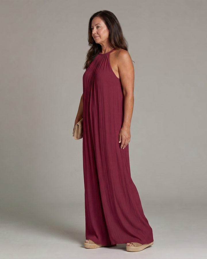 Sylvara | Plisserad Halterneck Vida Ben Overall