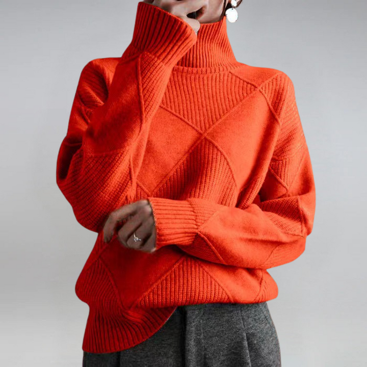 Selvia | Lyxig Turtleneck Tröja