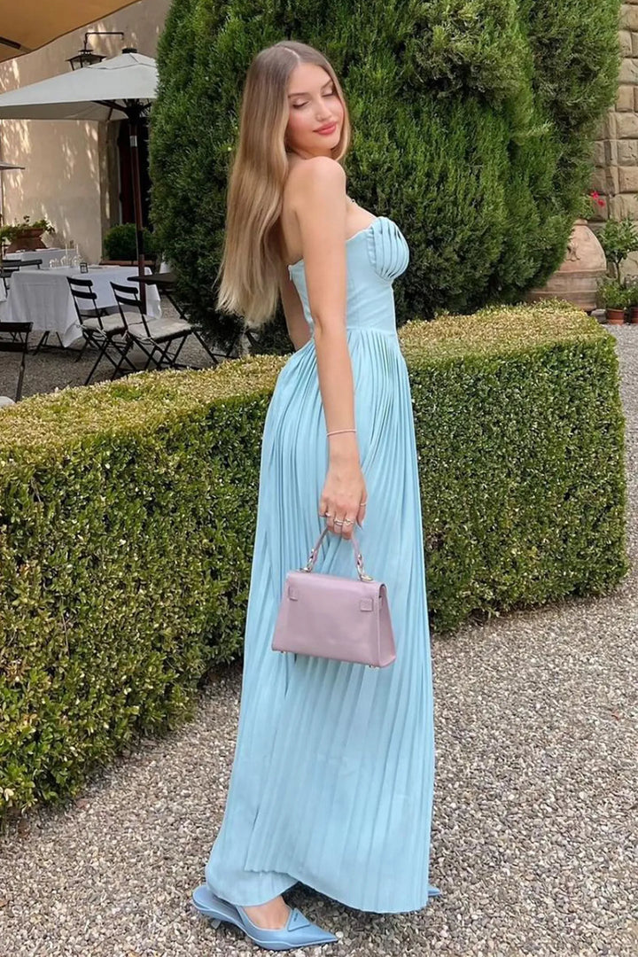 JHANELA | STYLISH STRAPLESS MAXI KLÄNNING