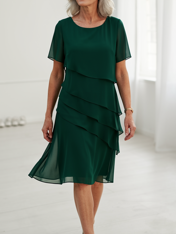 Juliette | Elegant Flödande Volangklänning