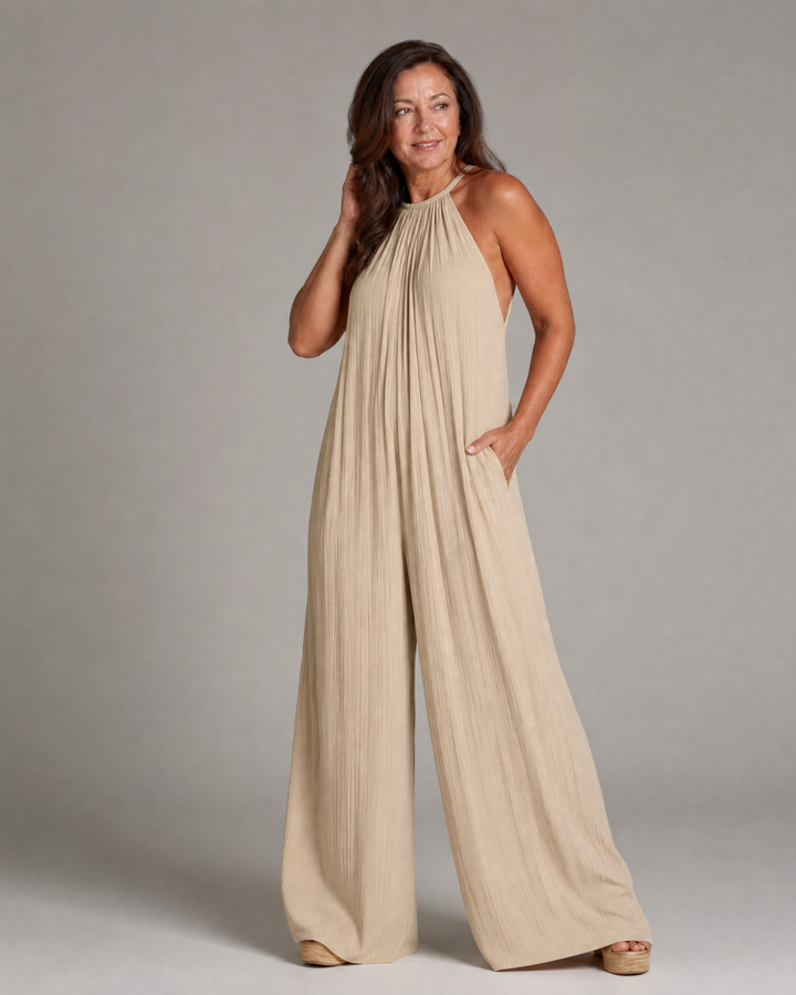 Sylvara | Plisserad Halterneck Vida Ben Overall