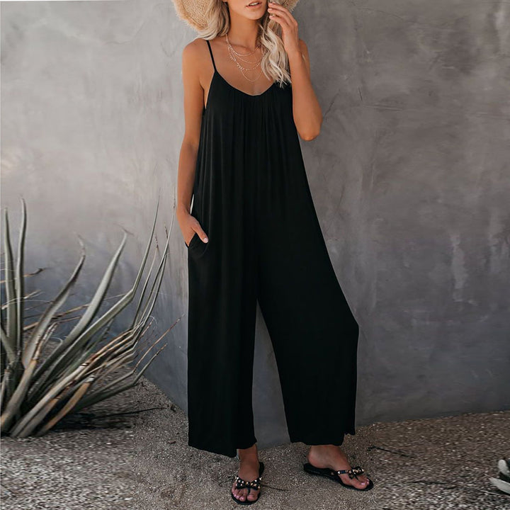 Rio™ | Elegant Flödande Overall med Fickor