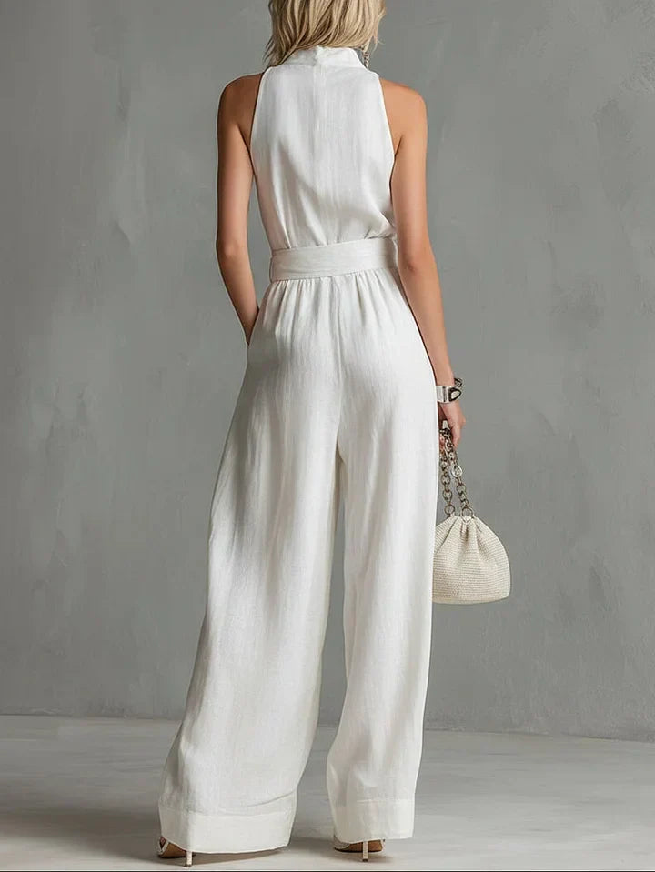 Elegant City Overall – Bältad, Ärmlös, Vida Ben