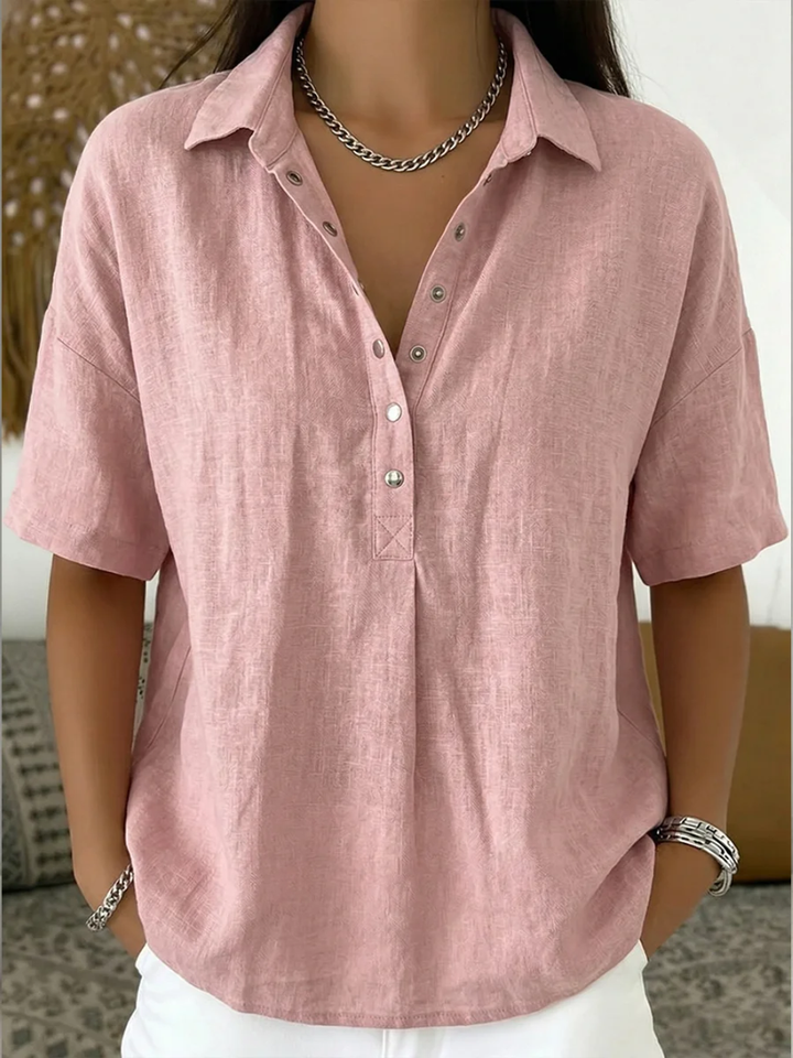 Claire | Blus med Krage och Knappar