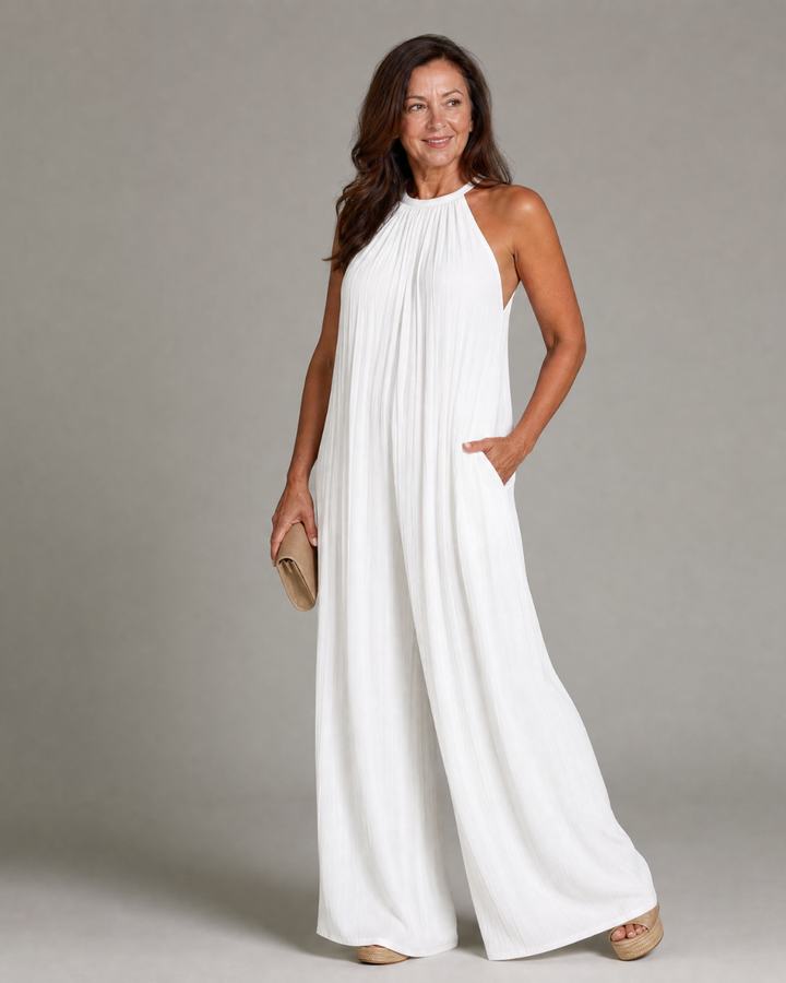Sylvara | Plisserad Halterneck Vida Ben Overall