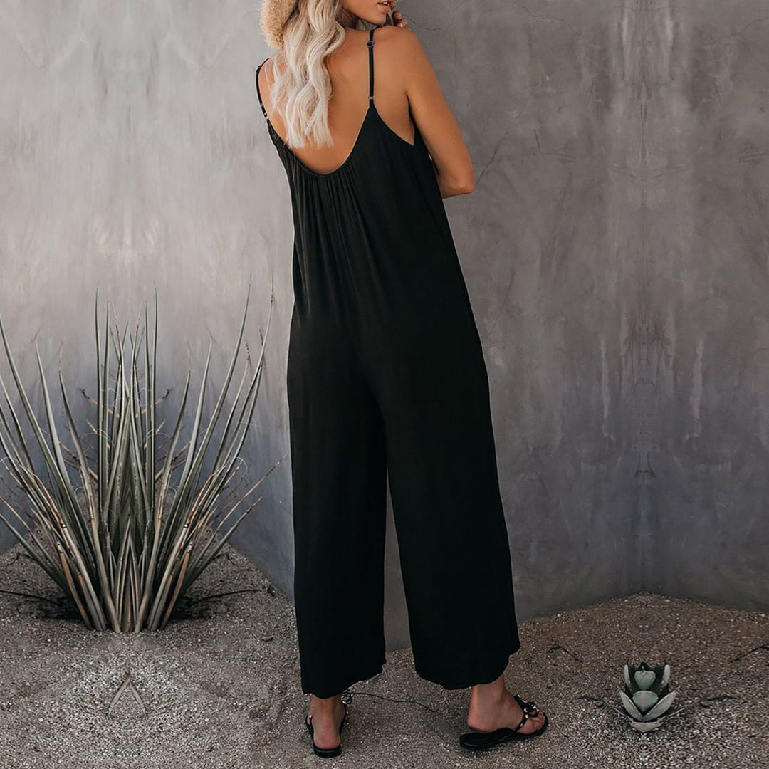 Rio™ | Elegant Flödande Overall med Fickor
