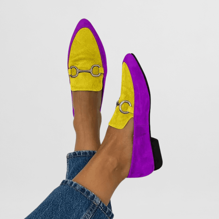 Ginevra | Färgglada Boho Loafers