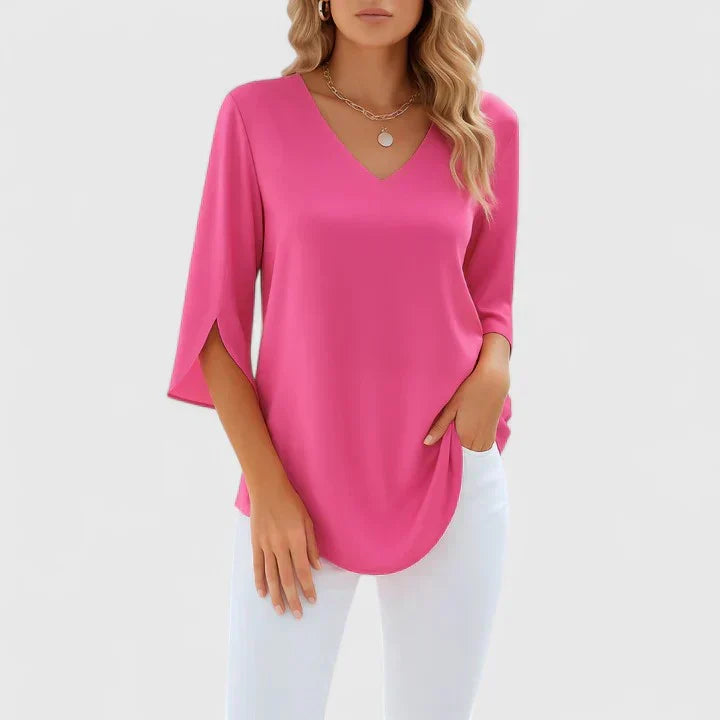 Violetta™ | Sofistikerad V-ringad Blus