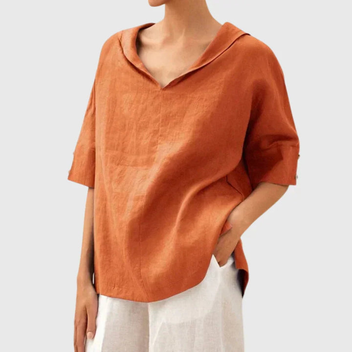 Joanna™ | Casual Löst Sittande Blus