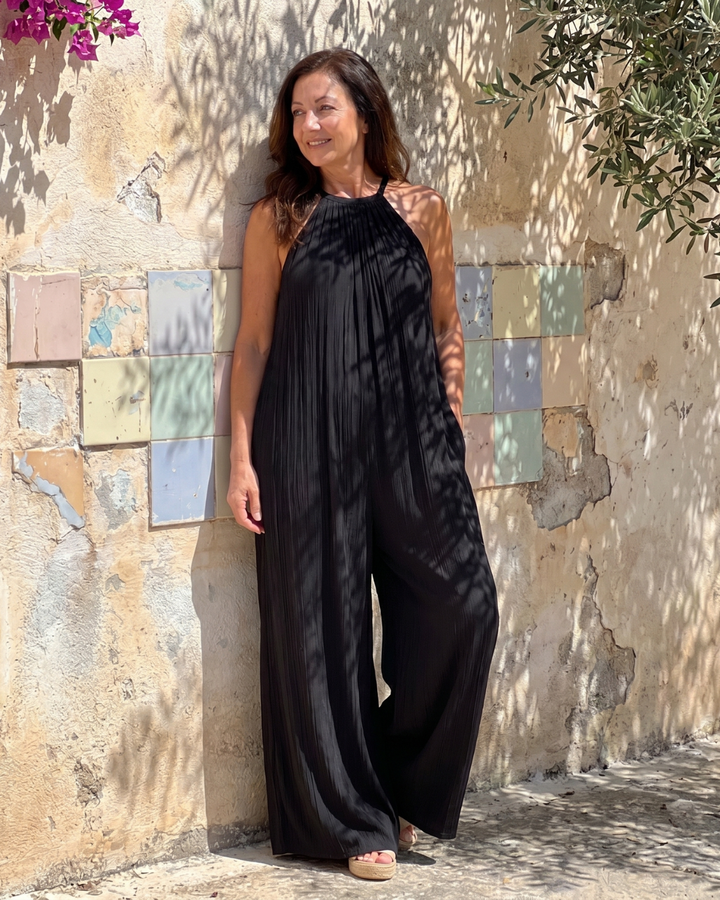 Sylvara | Plisserad Halterneck Vida Ben Overall