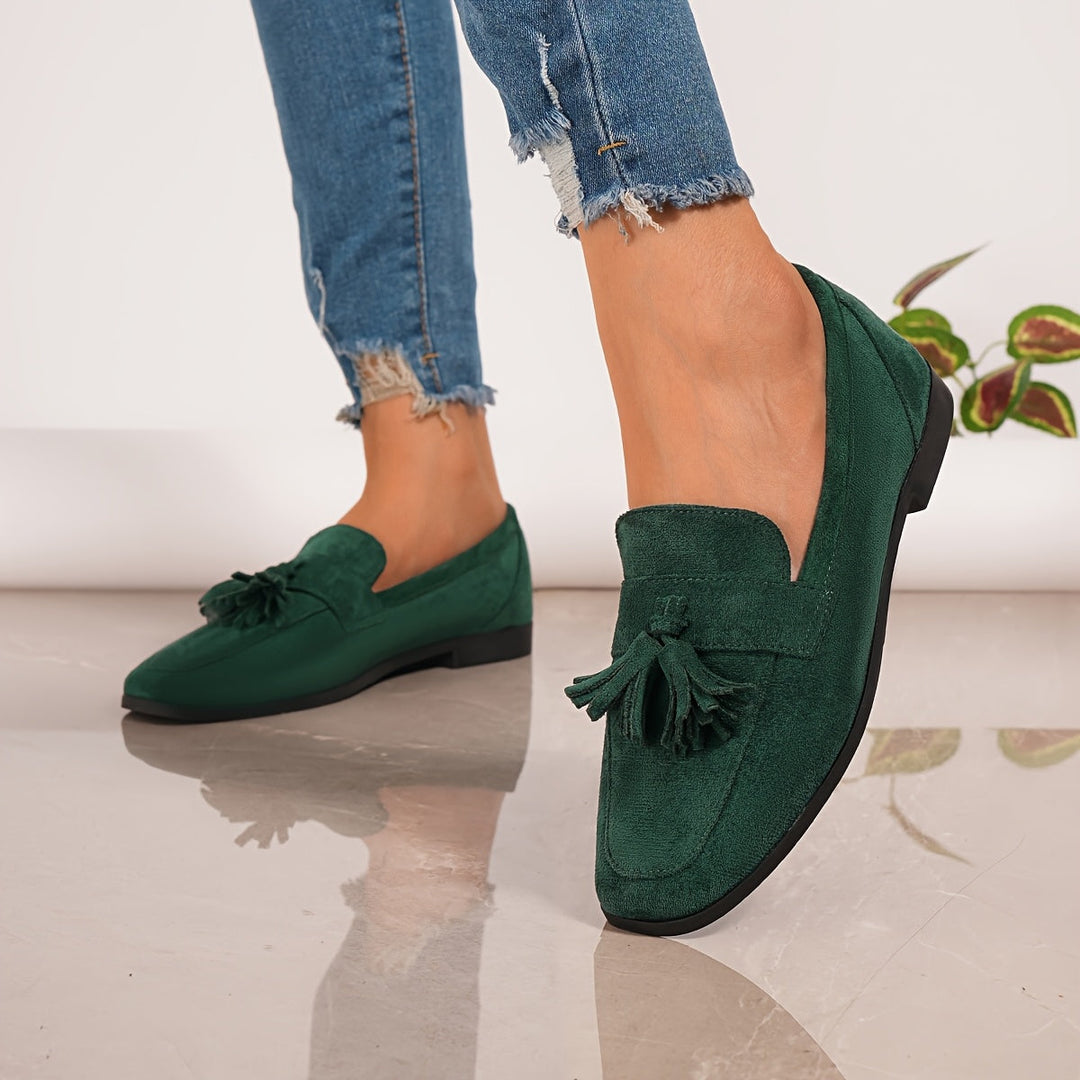 Soléna | Stabila Loafers med Tofsar