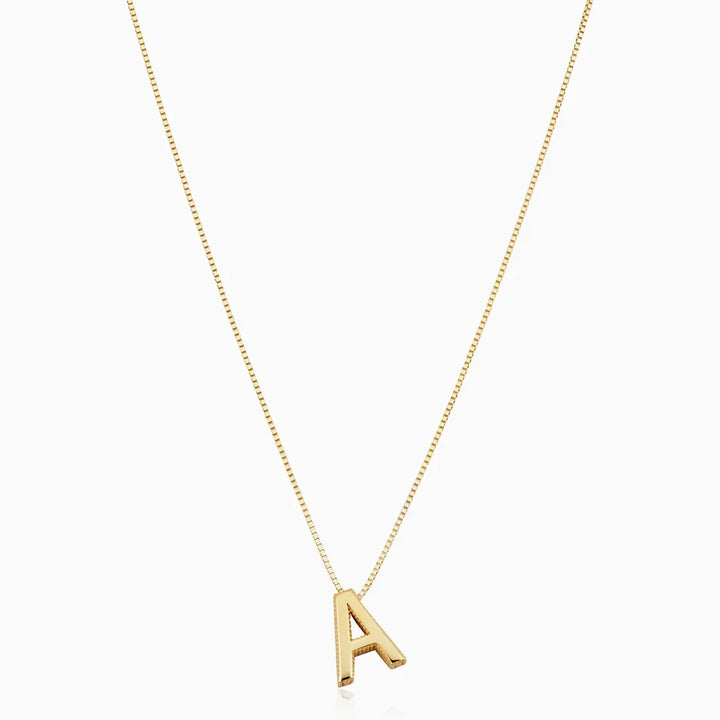 Chic Kärleksbrev Guld Initial Halsband