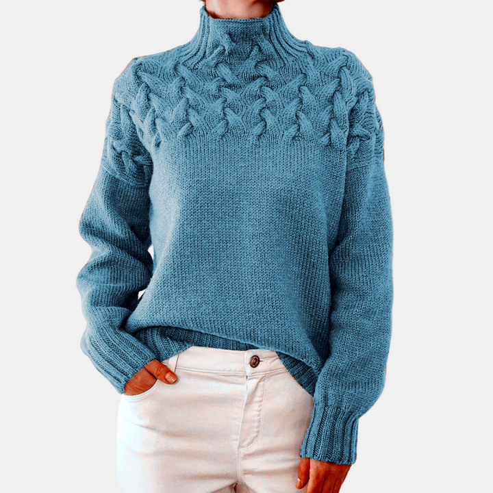 Eulalia | Varm Stickad Polotröja