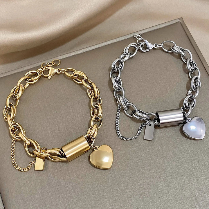 Elegant Förgylld Chunky Armband