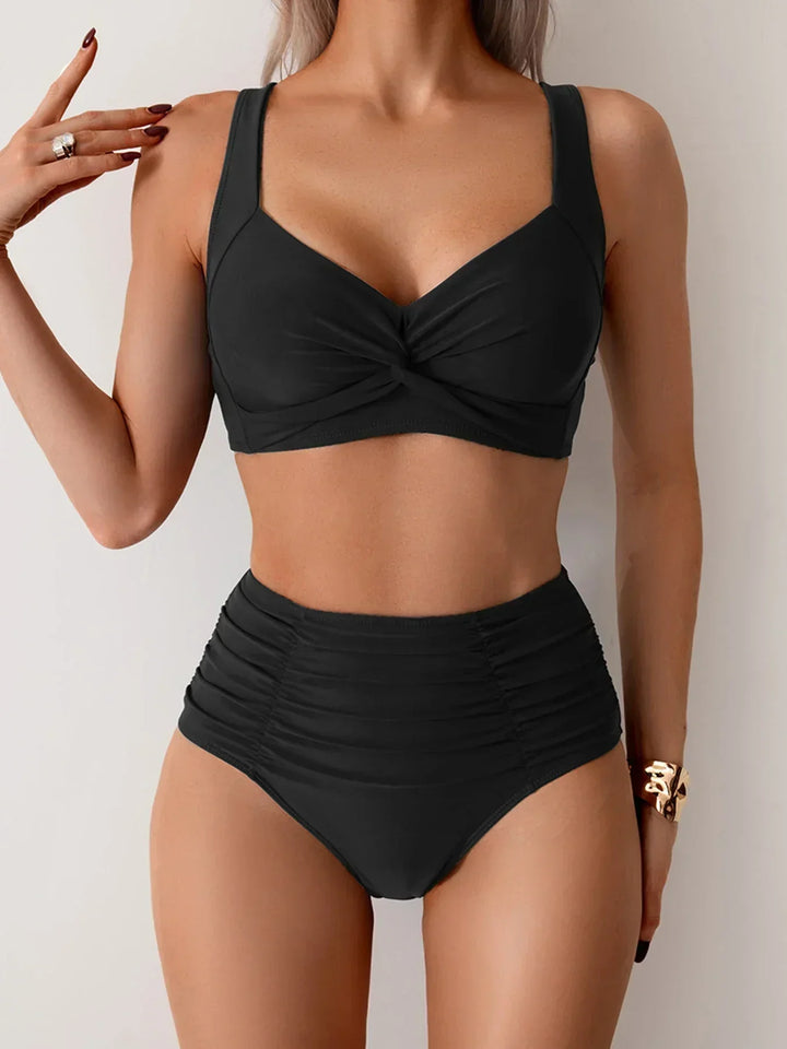 Adriana™ | Sommar Bikini med Hög Midja