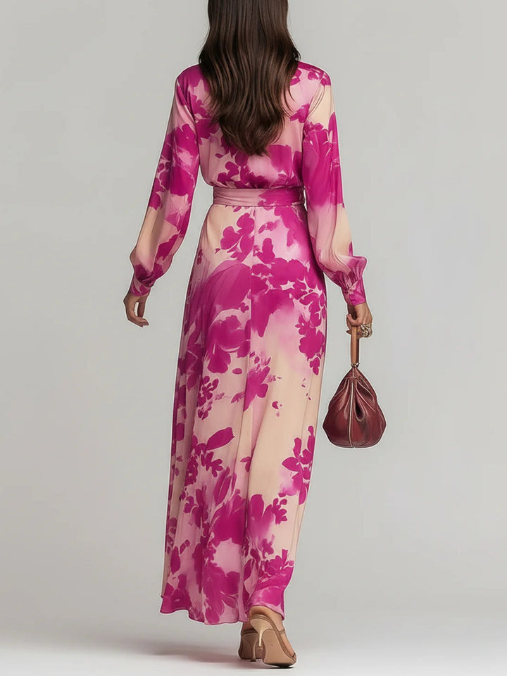 Olivia | Elegant Blomster Maxiklänning