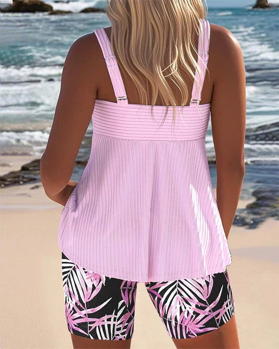 Daphne | Ljus Ribbad Tankini