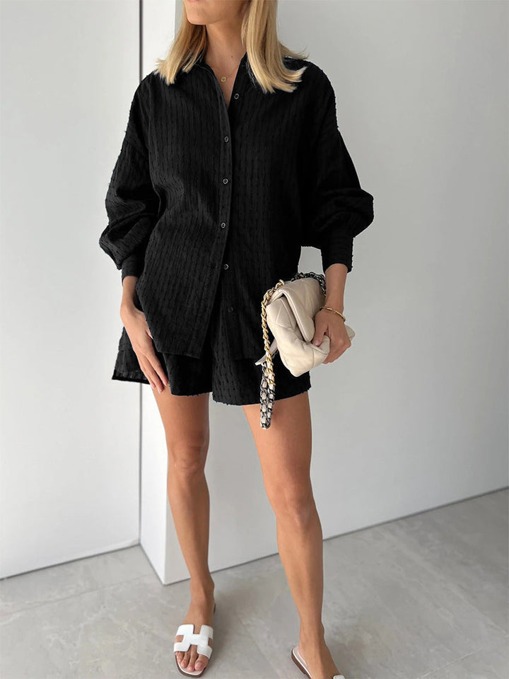 Elizabeth - Lätt skjorta och shorts-set