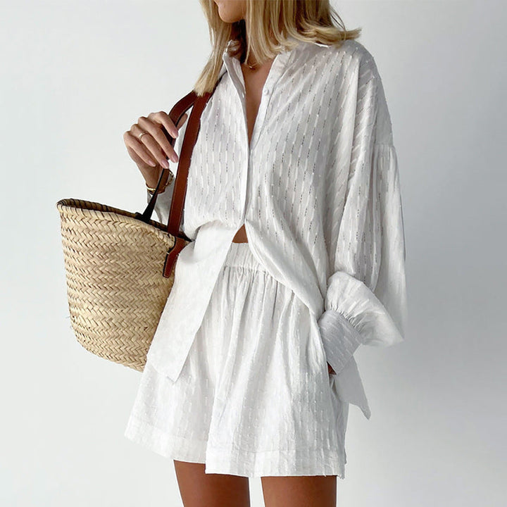Elizabeth - Lätt skjorta och shorts-set
