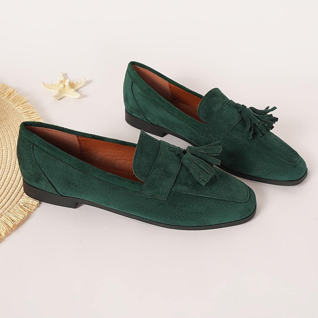 Soléna | Stabila Loafers med Tofsar