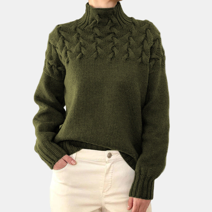 Eulalia | Varm Stickad Polotröja