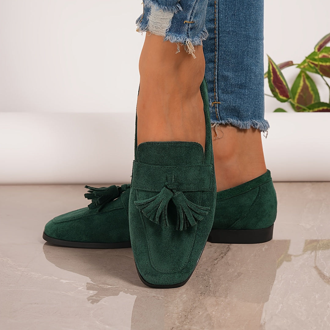 Soléna | Stabila Loafers med Tofsar