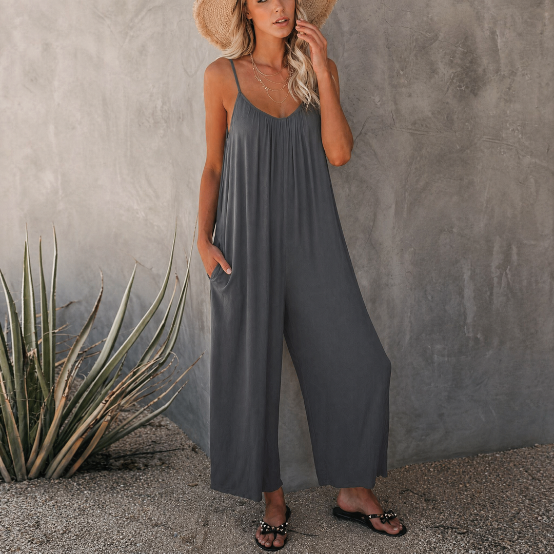 Rio™ | Elegant Flödande Overall med Fickor