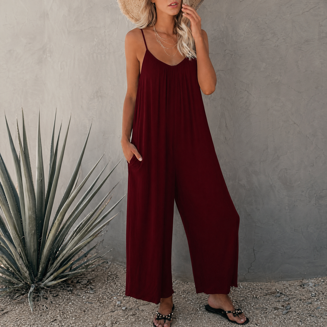 Rio™ | Elegant Flödande Overall med Fickor