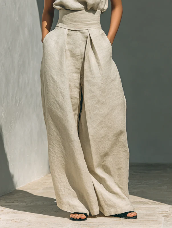 Nuria | Minimalistisk Ärmlös Topp Set
