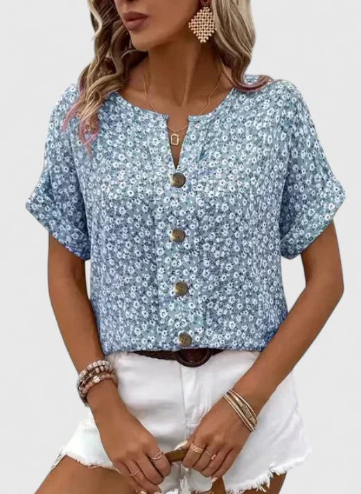 Sabine | Elegant Blommig Sommartopp