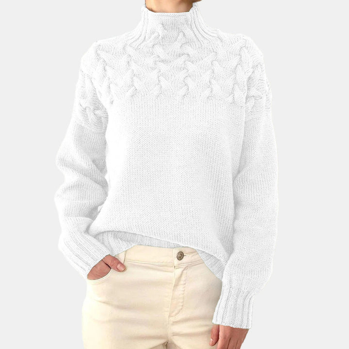 Eulalia | Varm Stickad Polotröja